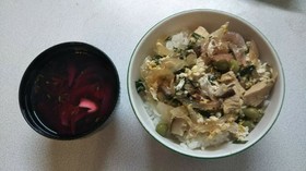 にら親子丼(血管ダイエット食1223)