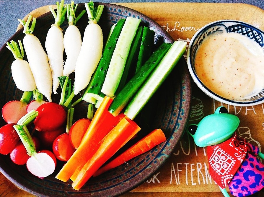 野菜スティック用『簡単マヨ味噌ディップ』の画像