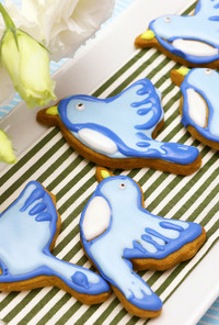 幸せの青い鳥♡クッキー