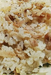 簡単❤新生姜と豚肉のさっぱり塩炒飯