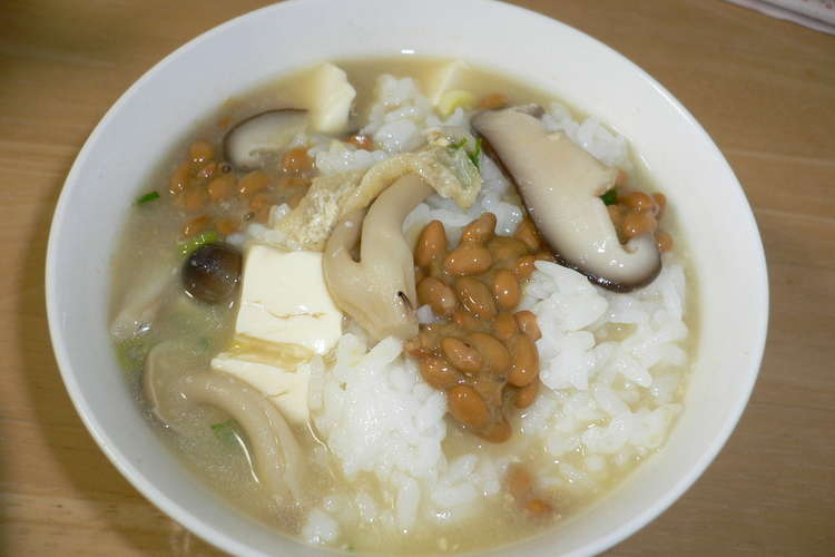 納豆 味噌汁かけご飯 レシピ 作り方 By なおタウリン クックパッド