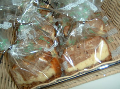 チョコレート♡マーブルチーズケーキの写真