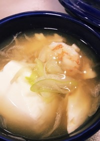 海老とお豆腐のほくほくスープ♡