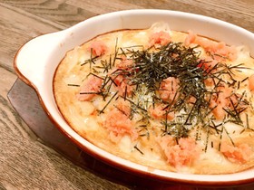 長芋の餅めんたいグラタン☆