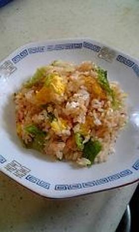 明太子レタスチャーハン