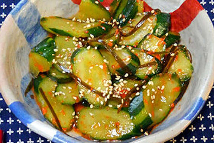 簡単 胡瓜の韓国風漬物 レシピ 作り方 By ひーパパ クックパッド 簡単おいしいみんなのレシピが361万品