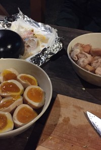 黄身がウマイ♬半熟煮卵の燻製