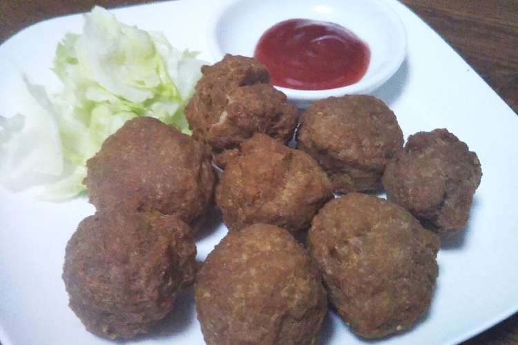 お家で作れる本格中華 肉団子の唐揚げ レシピ 作り方 By シャープしまづ クックパッド