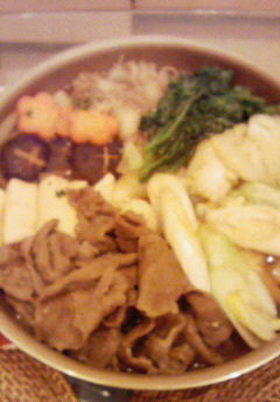前沢牛のすき焼き