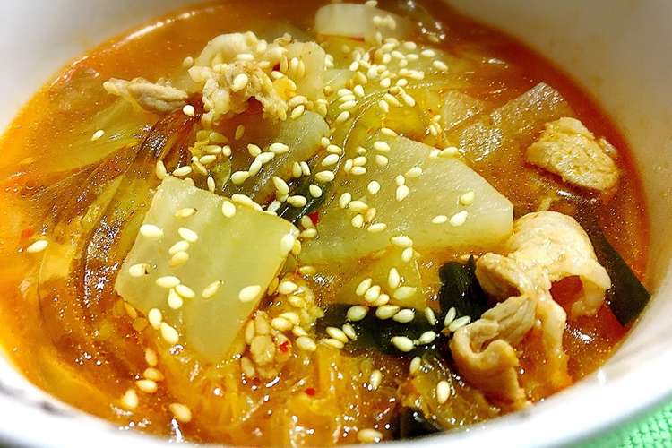 簡単15分で完成 我が家のキムチスープ レシピ 作り方 By ぷきゅう クックパッド 簡単おいしいみんなのレシピが352万品