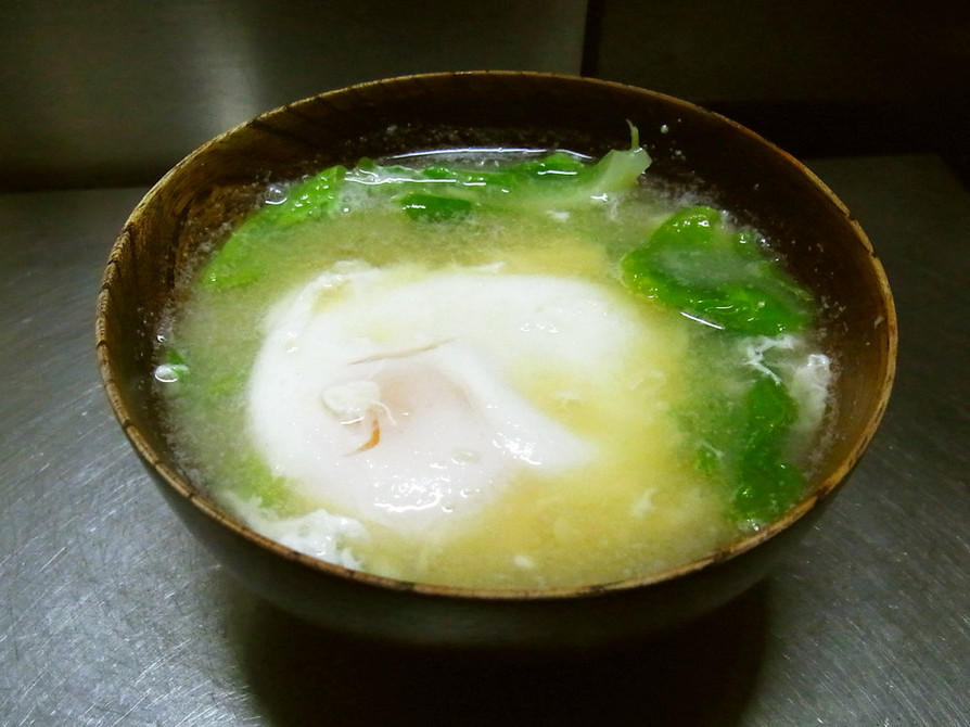 春キャベツと卵のお味噌汁☆の画像