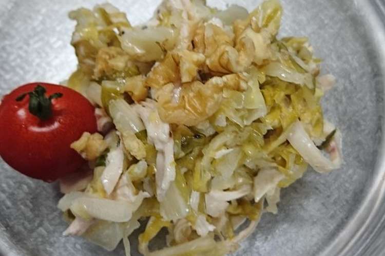 乳酸キャベツでチキン入りサラダ レシピ 作り方 By もこ ずママ クックパッド 簡単おいしいみんなのレシピが360万品
