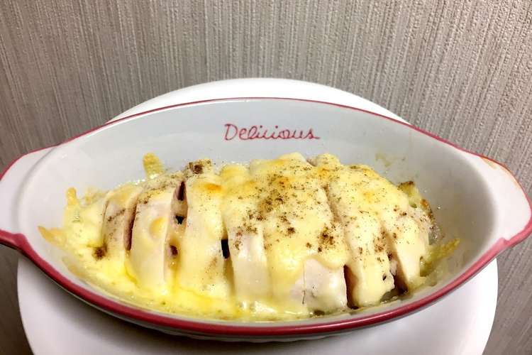 超簡単 サラダチキンのチーズ焼き レシピ 作り方 By きゅあぴっぴ クックパッド