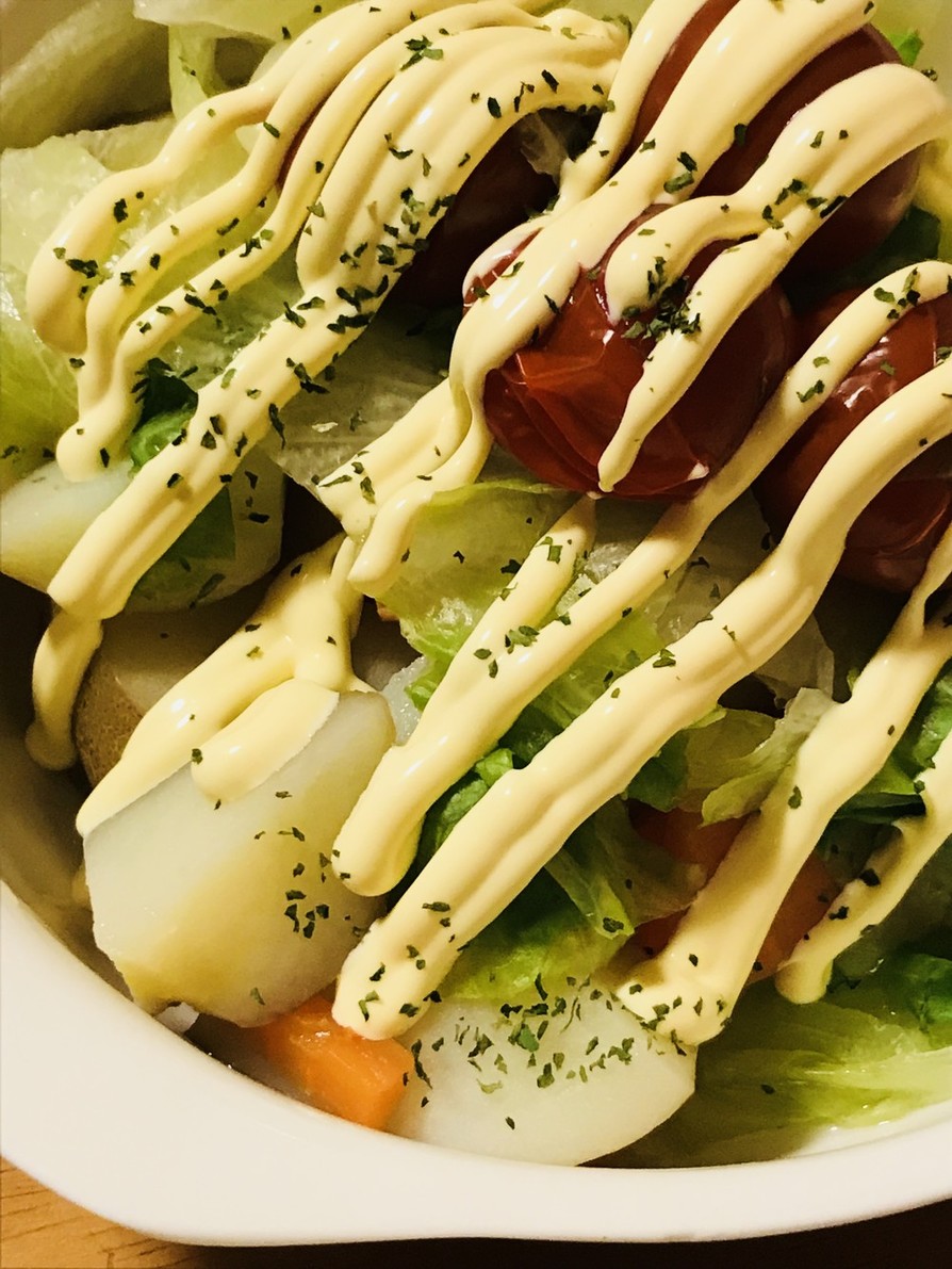 湯通しで☆野菜をたっぷりとる温野菜サラダの画像