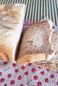 HBで自家製天然酵母のライ麦ソフト食パン