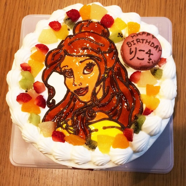 美女と野獣 ベル キャラクターケーキ レシピ 作り方 By 腹ペコ 青虫 クックパッド