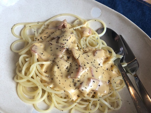牛乳なしで超濃厚チェダークリームパスタ レシピ 作り方 By あおい クックパッド