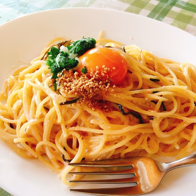 【みんなが作ってる】 明太子パスタ 卵黄のレシピ 【クックパッド】 簡単おいしいみんなのレシピが347万品
