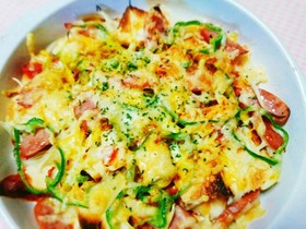 簡単!ミートソースdeパングラタン風
