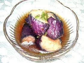 ナスの揚げびたし