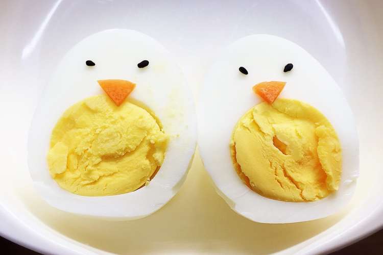 不器用でもできる ゆで卵コッコ 卵ひよこ レシピ 作り方 By Petitmar クックパッド 簡単おいしいみんなのレシピが350万品