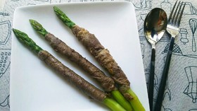 簡単!アスパラガスの牛肉巻き!