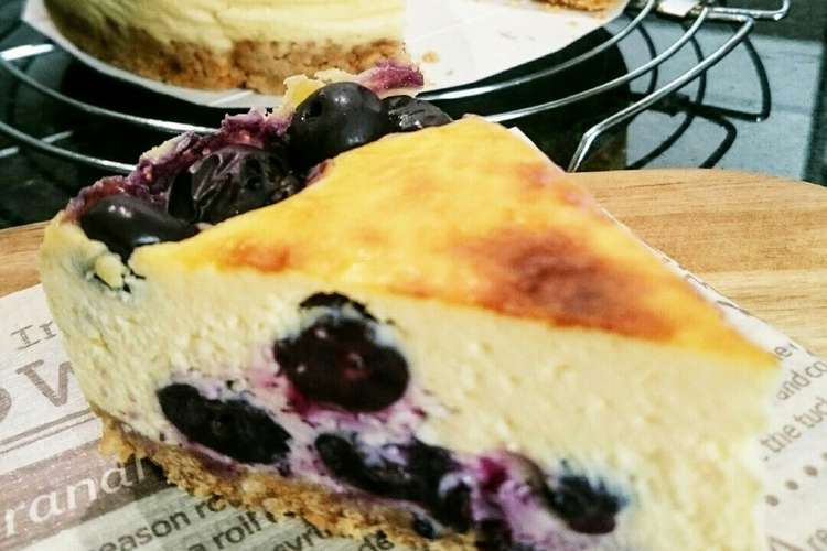ブルーベリーのニューヨークチーズケーキ レシピ 作り方 By うっちゅんママ クックパッド 簡単おいしいみんなのレシピが352万品