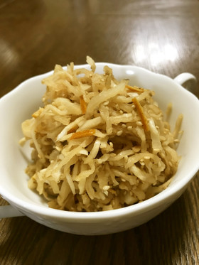 切り干し大根と陳皮の煮物