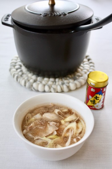 うどん・素麺・蕎麦に【豚ねぎつけ汁】の写真