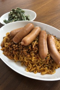 キムチ納豆麺
