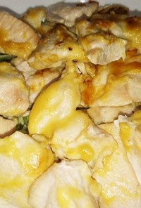 鶏むね肉の味噌マヨネーズ焼き