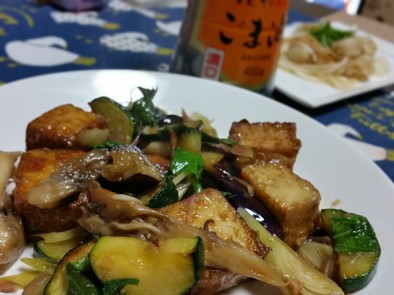 ごま油と香味野菜で作る甘辛野菜炒めの写真