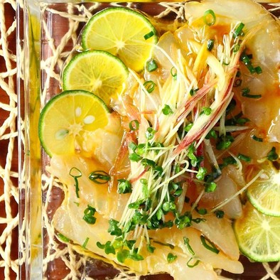 簡単美味しい♫鯛の和風カルパッチョの写真