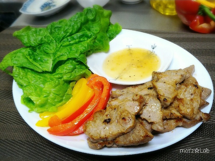 鶏がら塩タレで♪サムギョプサル☆韓国焼肉の画像