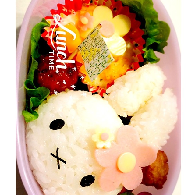 超簡単キャラ弁 ミッフィー小さめ弁当 レシピ 作り方 By Cocoanoir クックパッド 簡単おいしいみんなのレシピが352万品