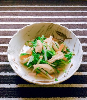 ✤油揚と水菜の煮浸し✤