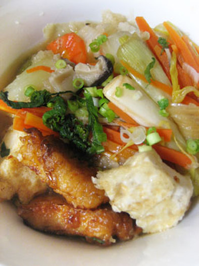 鶏から&揚げ豆腐★さっぱりおろし煮浸しの写真