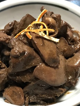 鶏レバーの陳皮と生姜の甘辛煮