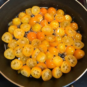 金柑の甘露煮。金柑酵母パンも作りました。