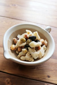 常備菜☺️蓮根とお豆の甘酢胡麻和え