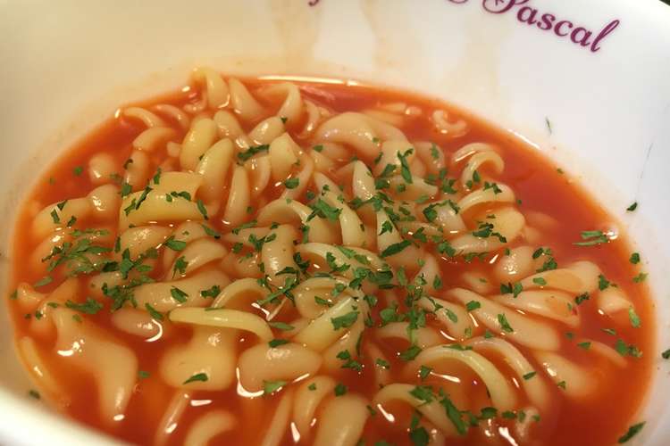 野菜ジュース 3分パスタスープ レシピ 作り方 By 花園ルンルン クックパッド 簡単おいしいみんなのレシピが373万品