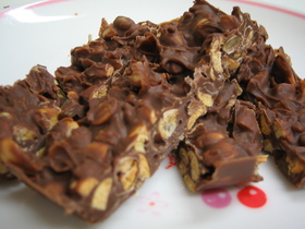 節分のお豆でチョコクランチだよぉ♪