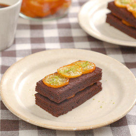 さわやか♪金柑のチョコレートケーキサンド