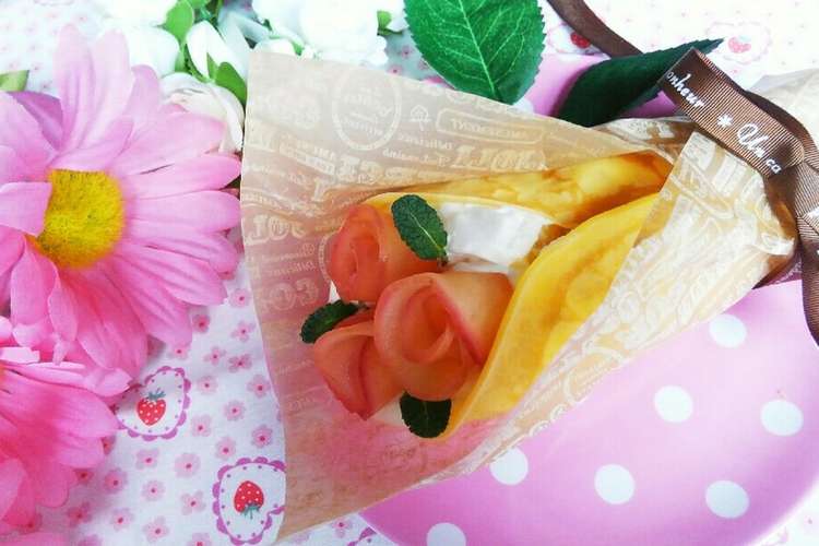 母の日に 薔薇の花束クレープ レシピ 作り方 By さくさくmomo クックパッド 簡単おいしいみんなのレシピが357万品