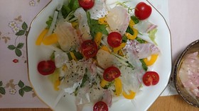 鯛のカルパッチョ
