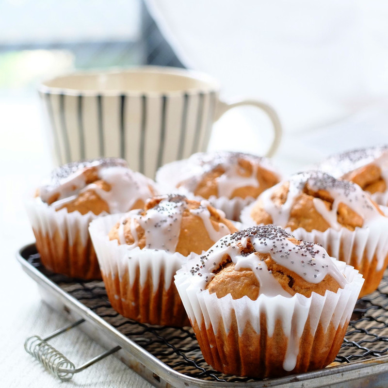 穀物不使用のハニーアーモンドシナモンマフィンのレシピ