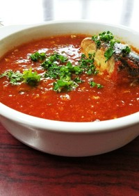 『完熟トマトとサバ缶で作る！簡単スープ』