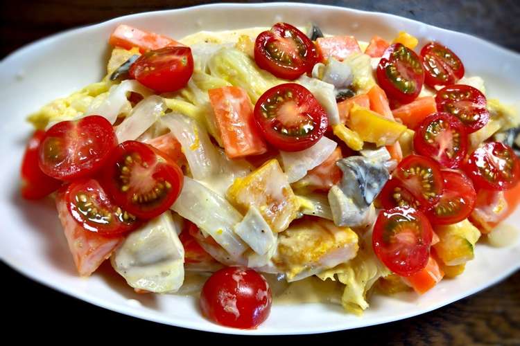 かんたん温野菜サラダ レシピ 作り方 By まついちかず クックパッド 簡単おいしいみんなのレシピが357万品