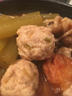 ふきと山椒やわらかつくねの煮物