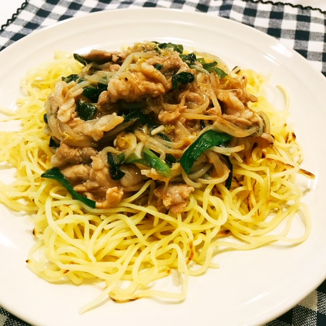 ニラともやしの豚あんかけ焼きそば レシピ 作り方 By 三茶ファーム クックパッド 簡単おいしいみんなのレシピが354万品